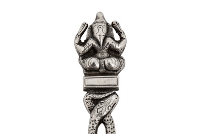 Lot 101 - A rare late 19th century Anglo – Indian silver spoon, Madras circa 1890 by Peter Orr