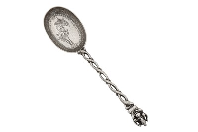 Lot 101 - A rare late 19th century Anglo – Indian silver spoon, Madras circa 1890 by Peter Orr
