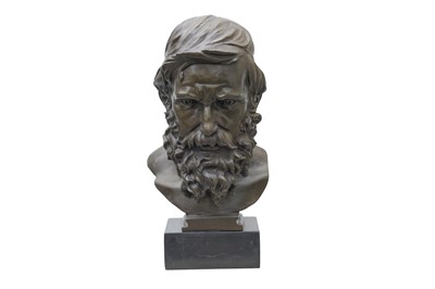 Lot 18 - A BUST OF SOCRATES