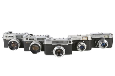 Lot 1165 - A Selection of Rangefinder & Viewfinder Cameras.