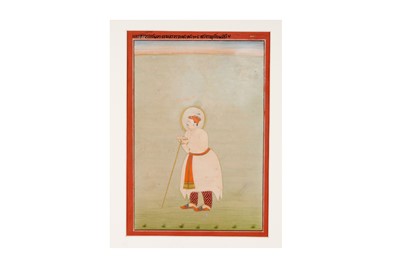 Lot 202 - A PORTRAIT OF MAHARAJA RAI SINGH OF BIKANER (R. 1574 - 1612)