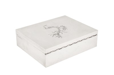 Sold at Auction: Hermes Silver Plate Cigar Box