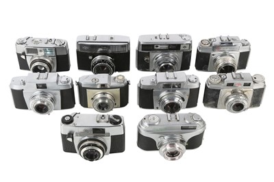Lot 1057 - A Group of Ten Rangefinder & Compact Cameras.