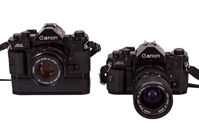 Lot 227 - A pair of Canon A1 cameras.