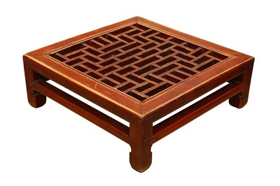 Lot 303 - TWO CHINESE WOOD COFFEE TABLES