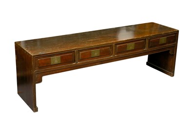 Lot 299 - A CHINESE WOOD LOW SIDE TABLE