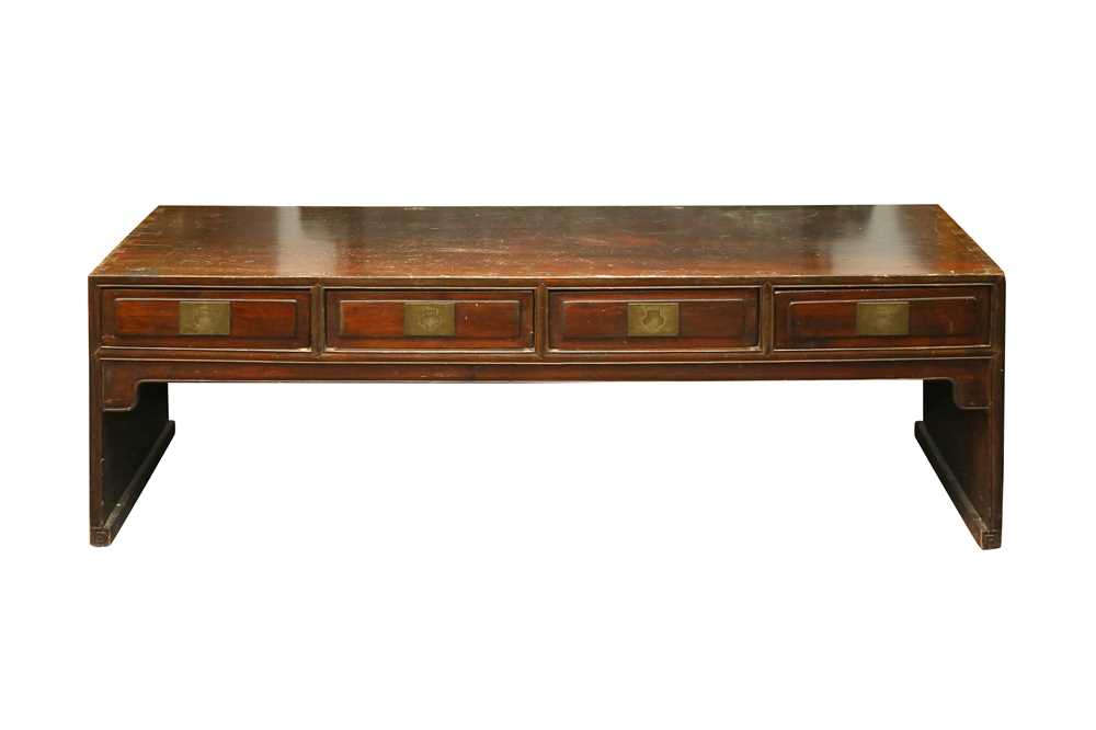 Lot 299 - A CHINESE WOOD LOW SIDE TABLE