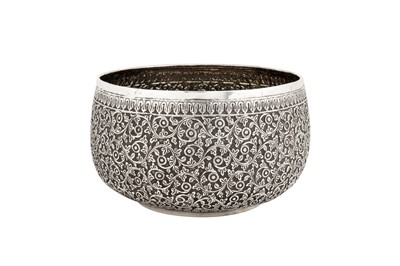 Lot 86 - An early 20th century Anglo – Indian unmarked silver bowl, Lucknow circa 1910