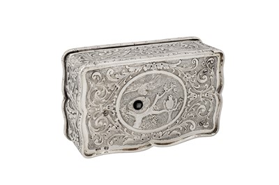 Lot 1 - An early 20th century German 800 standard silver cased singing bird box, circa 1920 by Karl Griesbaum