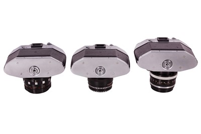 Lot 1138 - Three Exa Cameras, inc 35mm Flektogon Lens.