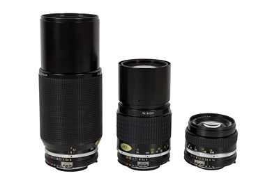 Lot 1323 - A Selection of Nikkor F lenses.