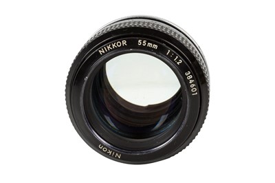 Lot 212 - A Nikkor 55mm F1.2 lens.