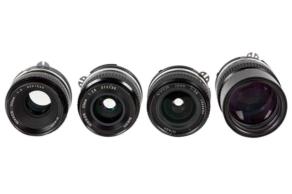 Lot 1324 - A Selection of Nikkor Ai & Pre-Ai Prime