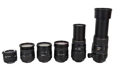 Lot 1326 - A Selection of Sigma AF Zoom Lenses for Nikon.