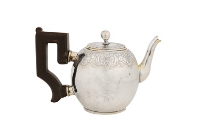 Lot 241 - An extremely rare early 19th century Maltese silver teapot, Valetta circa 1800 by Vincenzo Said (reg. 1800)