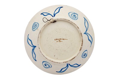 Lot 402 - AN IZNIK-STYLE LACHENAL POTTERY DISH