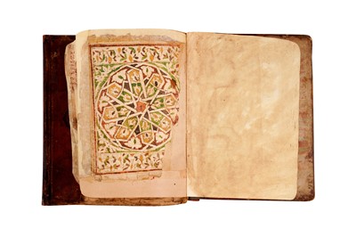 Lot 383 - TWO MAGHRIBI MANUSCRIPTS: MUHAMMAD AL-JAZULI (D.1472)'S DALA’IL AL-KHAYRAT