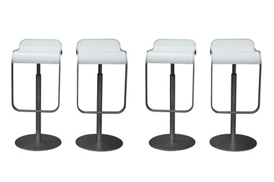 Lot 320 - FOUR LA PALMA LEM BAR STOOLS