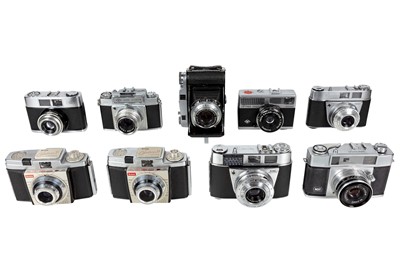 Lot 1131 - Ten pre-1950 cameras.