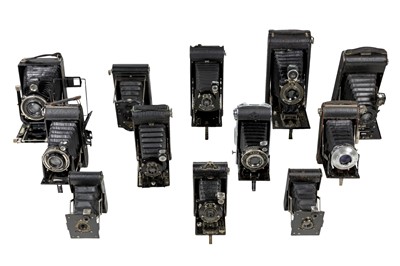 Lot 1179 - Kodak & Other Vintage Folding Cameras.