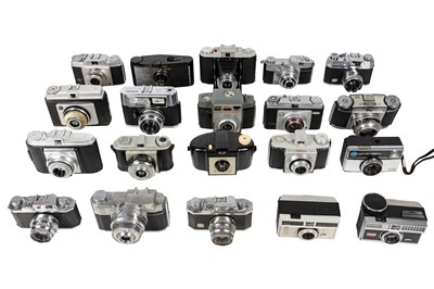 Lot 1058 - A Group of Twenty Mid-century Point & Shoot & Other Cameras.