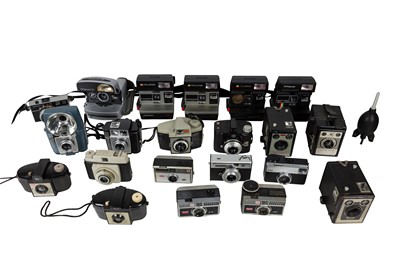 Lot 1245 - Five Polaroid 600 Cameras, Plus Others.