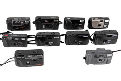 Lot 1123 - Ten Point and Shoot Compact Cameras, inc Yashica T3.