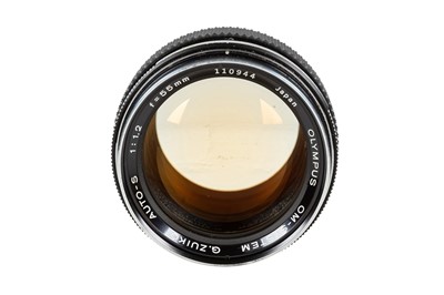 Lot 374 - An Olympus 55mm F1.2 lens.