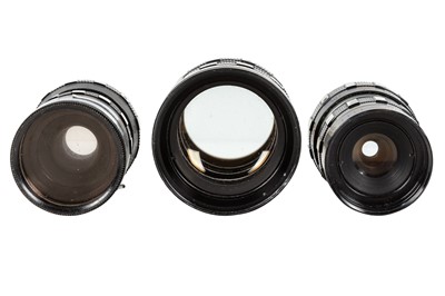 Lot 1303 - A set of Yashica cine lenses.