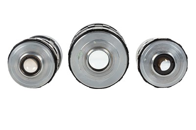 Lot 1303 - A set of Yashica cine lenses.