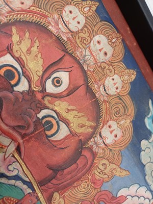 Lot 668 - A TIBETAN 'BHAVACAKRA' THANGKA