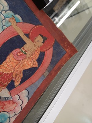 Lot 668 - A TIBETAN 'BHAVACAKRA' THANGKA