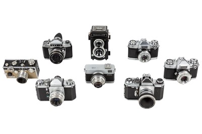 Lot 1231 - A Group of Eight Vintage Cameras.