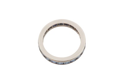 Lot 37 - TIFFANY & CO | A SAPPHIRE ETERNITY RING