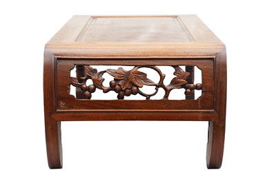 Lot 217 - A CHINESE WOOD LOW TABLE