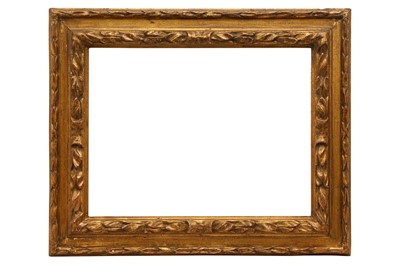 Lot 226 - A BOLOGNESE 17TH CENTURY STYLE CARVED AND GILDED FRAME