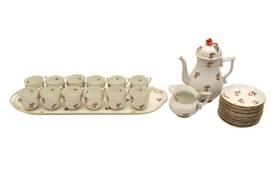 Lot 540 - A HEREND PORCELAIN COFFEE SET