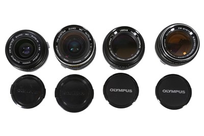 Lot 1048 - A selection of Olympus OM lenses.