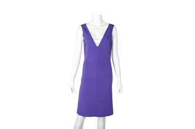 Lot 116 - Versus Versace Purple Crepe Cocktail Dress - Size 42