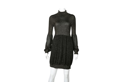 Lot 400 - Gucci Black Lurex Knit Dress - Size S