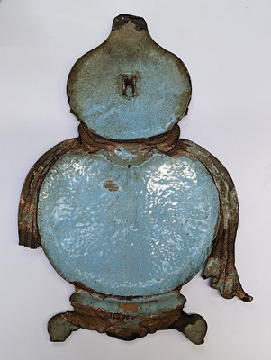 Lot 285 - A CHINESE CLOISONNÉ ENAMEL 'DAJI' GOURD PLAQUE