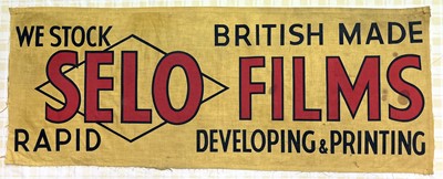 Lot 93 - A Large, Cloth Advertising Banner for Selco Films.