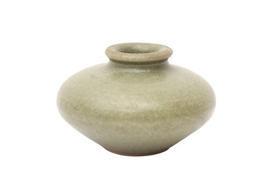 Lot 845 - A CHINESE CELADON-GLAZED JARLET