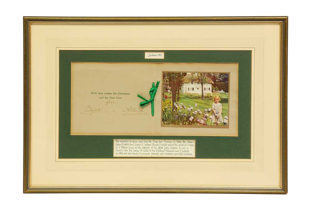 Lot 482 - George VI, King of the United Kingdom and Queen Elizabeth