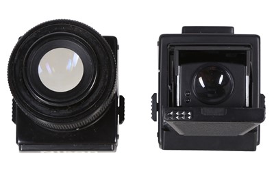 Lot 216 - A pair of Nikon interchangeable prisms.