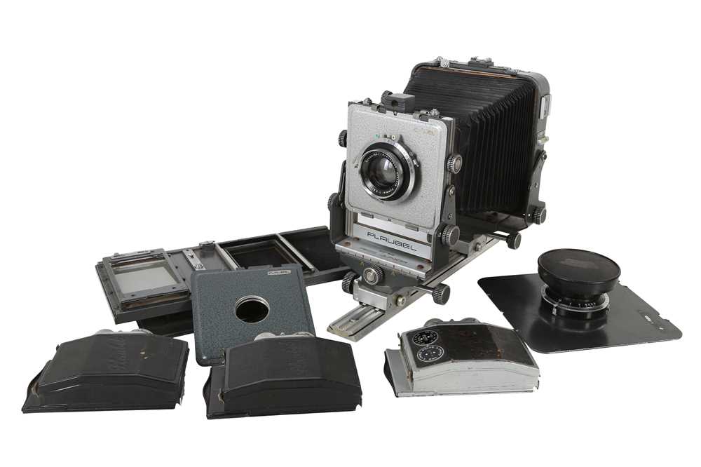 Lot 194 - A Plaubel Peco Junior 9x12 with Two lenses, plus Accessories.