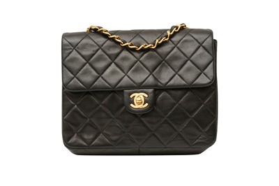 Lot 439 - Chanel Black Mini Square Single Flap Bag