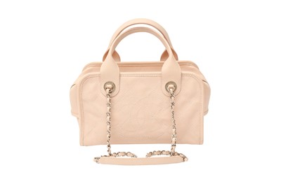 Lot 44 - Chanel Beige Pink Deauville Bowler Bag