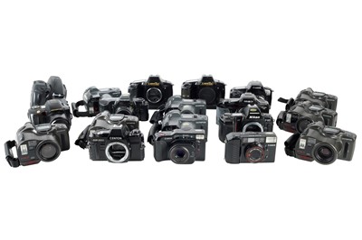 Lot 54 - A Large Selection of Auto Film Compact Cameras.