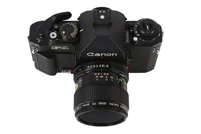 Lot 309 - A 4-Lens Canon New F-1 Outfit.